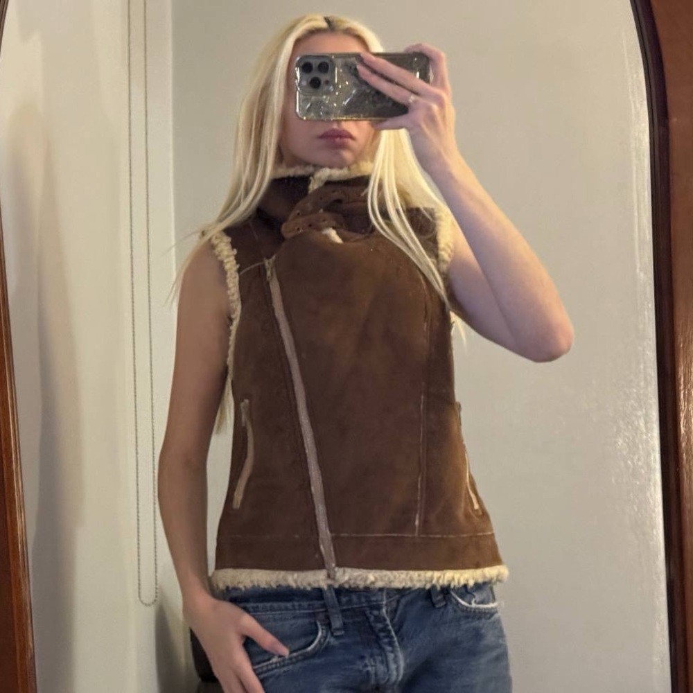 Steve Madden Tan Suede Vest